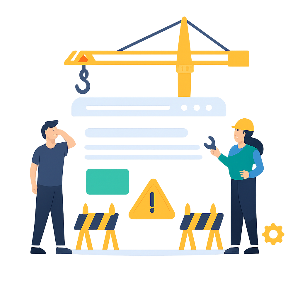Website Maintenance Illustration